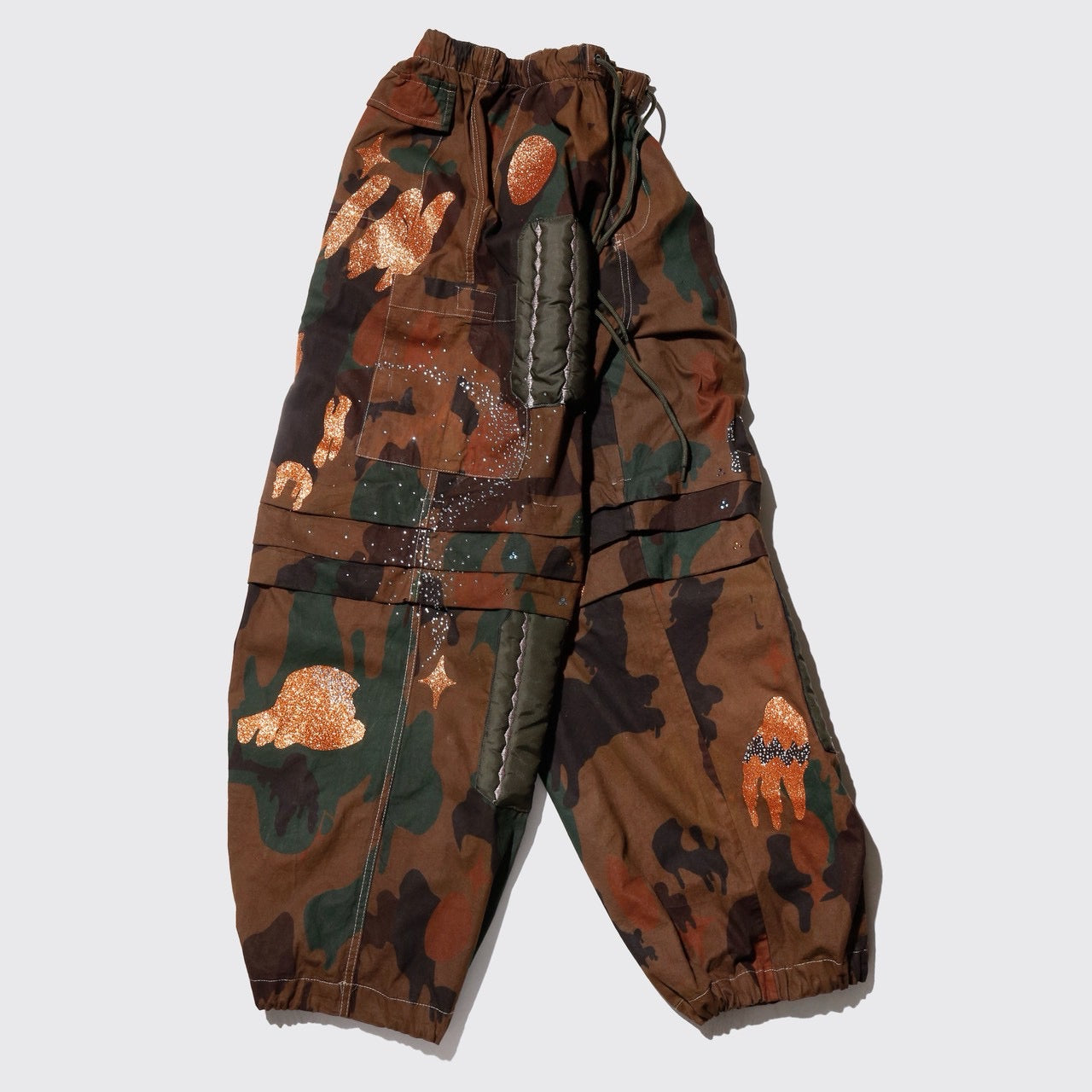 VITAMIN DARK CAMO WIDE TROUSERS